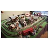 TRAIN DISPLAY FILLS 10 X 12 ROOM- TO BE SOLD AS ONE PIECE, TO INCLUDE ALL TRAINS, TRACKS, ELECTRICAL