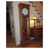 Grandfather clock by Sleigh- Sentinel Natural Cherry Finish 20 inches wide at base and top. 20W x77.