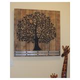 Wooden Tree Picture- 36x36 2.5 deep $125.00