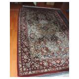Nourison’s 2000 Burgundy 26,000 tufts to Sq. Ft. Wool and Silk Rug Measuring approximately 5.5 ft. w