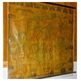 Jay Gould Map of Delaware Co. - Fully Restored-Archivaly Mounted