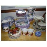 Many sets of dishes