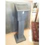 Black Metal Comment Box. 38" Tall