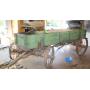 Rustic Wagon, Bed Approx. 128"L x 37"W x 16"D