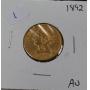 1892 GOLD QUARTER EAGLE   AU