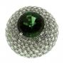 Platinum Diamond & Chrome Tourmaline Ring