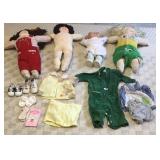 4 Cabbage Patch Dolls 
, shies and some