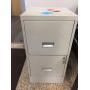 2 Drawer metal file cabinet - has key