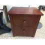 2 drawer night stand. 22"x16"x25"