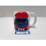 Galerie, Large Blue M&M Coffee Mug