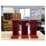 3 NEW BIRD FEEDERS - LAWN & GARDEN1 Antique sewing box rugged tackle box