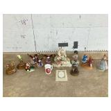 BOX OF DECORATIVE FIGURINES - FIGURINESPICTURES & PICTURE FRAMES - HOME DECOR