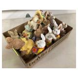 VARIOUS EASTER FIGURINESWHISKEY BARREL - HOME DECOR