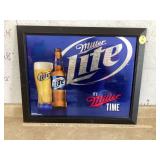 MILLER LITE MIRROR (26 X 32)Assorted vinyl albums