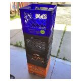 4 PLASTIC MILK CRATES - HOUSEHOLD MISC2 VINTAGE BEACH CHAIRS - LAWN & GARDEN