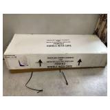 Electric fireplace in corner cabinetPurple and red stone necklaces