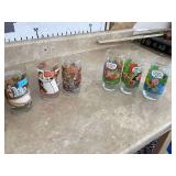 Retro glassware for drinks2 BEADED NECKLACES - GOLD & SILVER