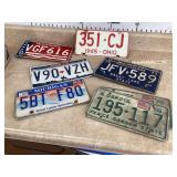 1 California Golden State2 New York Empire StateGold jewelry set with heart charm