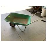 Metal wheelbarrow painted green2 GOLD BRACELETS - GOLD & SILVER