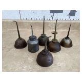 6 VINTAGE THUMB OILERS - TOOLSGold dangle earrings