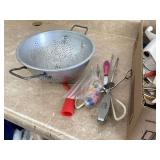 Assorted kitchen toolsGold herringbone necklace 24 inches