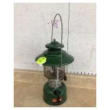 Vintage 1962 Green Coleman Big Hat Lantern - Mid Century Modern StyleGOLD WITH OPAL RING - GOLD & SI