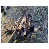 Various leaf springs and scrap metal items