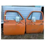 Classic two-door Chevy trucks
