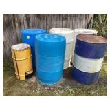 Metal and plastic barrels Pennzoil barrel