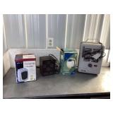 3 electric heaters & desk lamp - all working