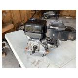 Engine with horizontal key shaft for vehicles