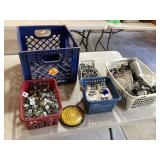 Crate and basket for conduit fittings & hold downs