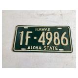 Hawaii license plate from 1961-1968