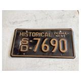 Old South Dakota license plate