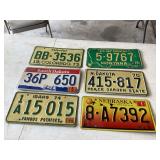 Old state license plates