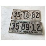 Black and white vintage plates