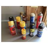 Various spray foam cans