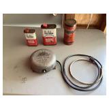 Vintage tins and gas station signal