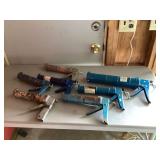 VARIOUS SIZES CAULK GUNS - TOOLS