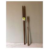 2 ANTIQUE WASH STICKS - VINTAGE