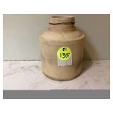 Old enamel lined dairy crock 2 gallons
