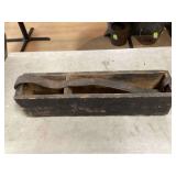 Vintage tool carrier with leather handle