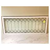 ANTIQUE LEAD GLASS WINDOW - VINTAGE