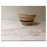 OVER AND BACK YELLOWARE POTTERY BOWL