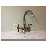 Tall two-handle kitchen faucet