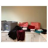 Various jewelry display stands Silpada clipboards and table coverings