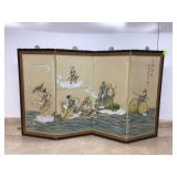 Antique Chinese room divider with Eight Immortals motif