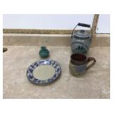 ASSORTED STONEWARE CROCK PIECES