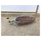 Large primitive-look wooden scoop replica