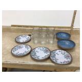 Dishware set with 6 glasses from Crate and Barrel